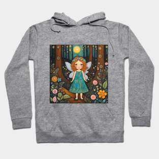 Toddler as a fairy in the woods Hoodie